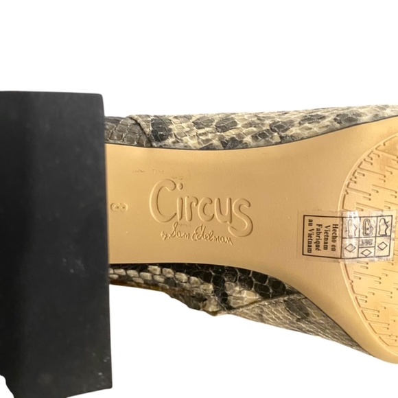 Circus by Sam Edelman Women Snakeskin Ankle Boots Size 8M - Picture 7 of 8